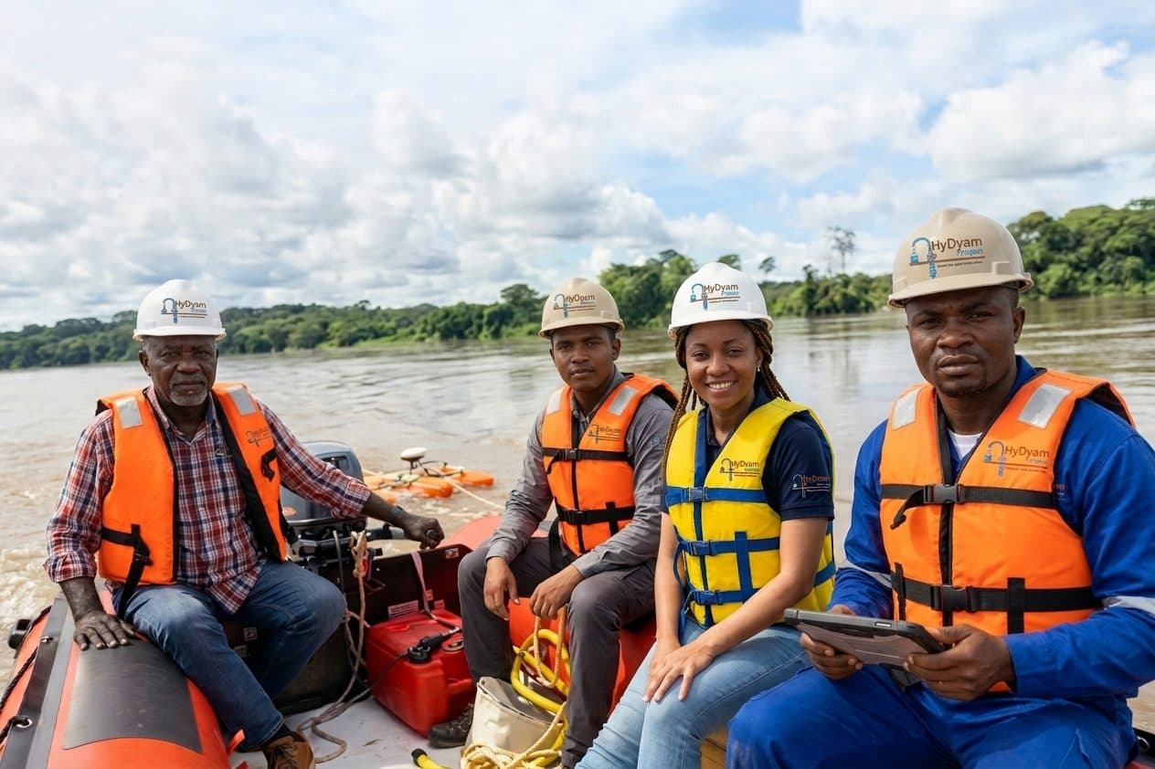 Équipe HYDYAM en mission hydrologique