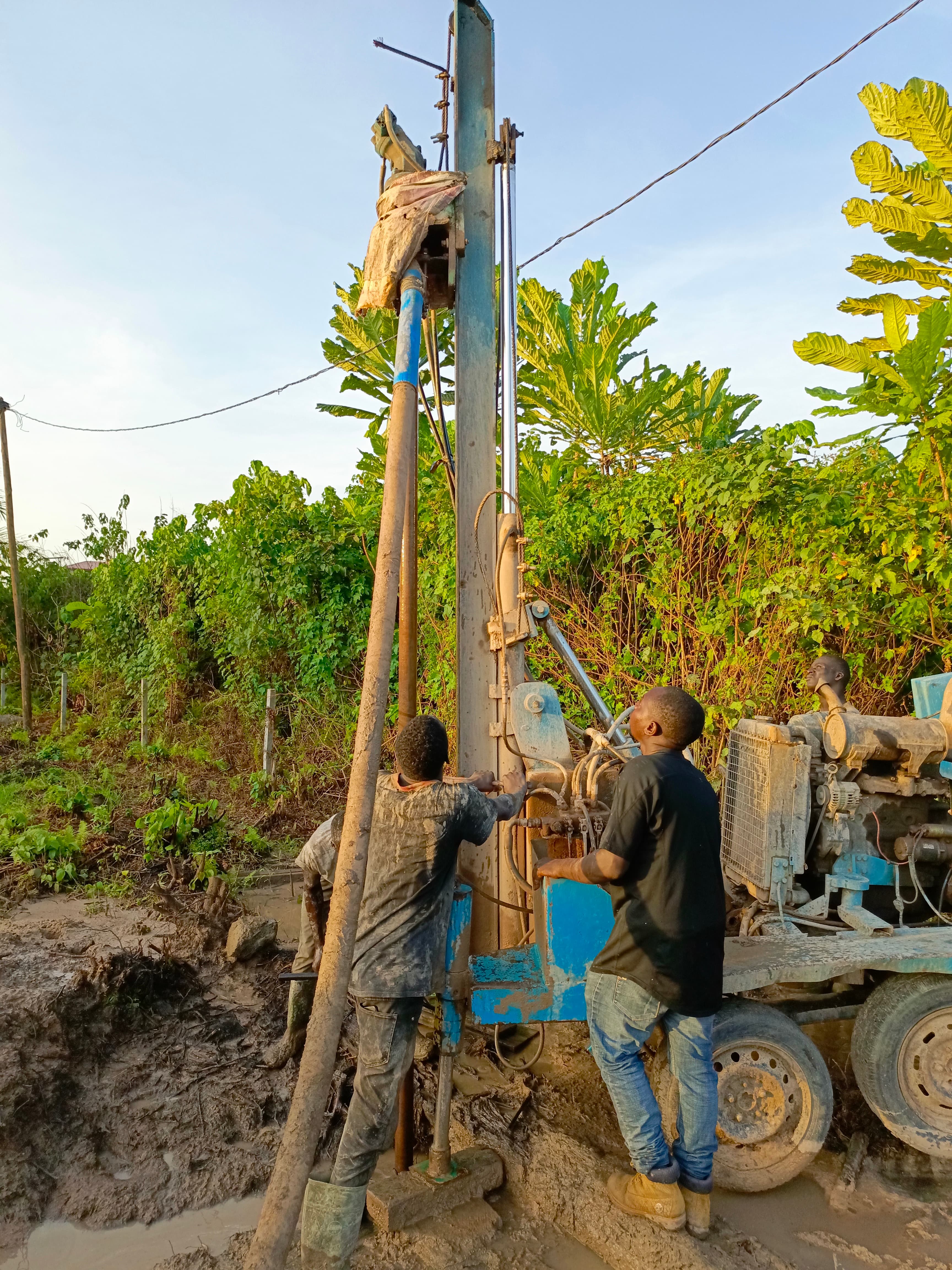 Foration au marteau fond du trou