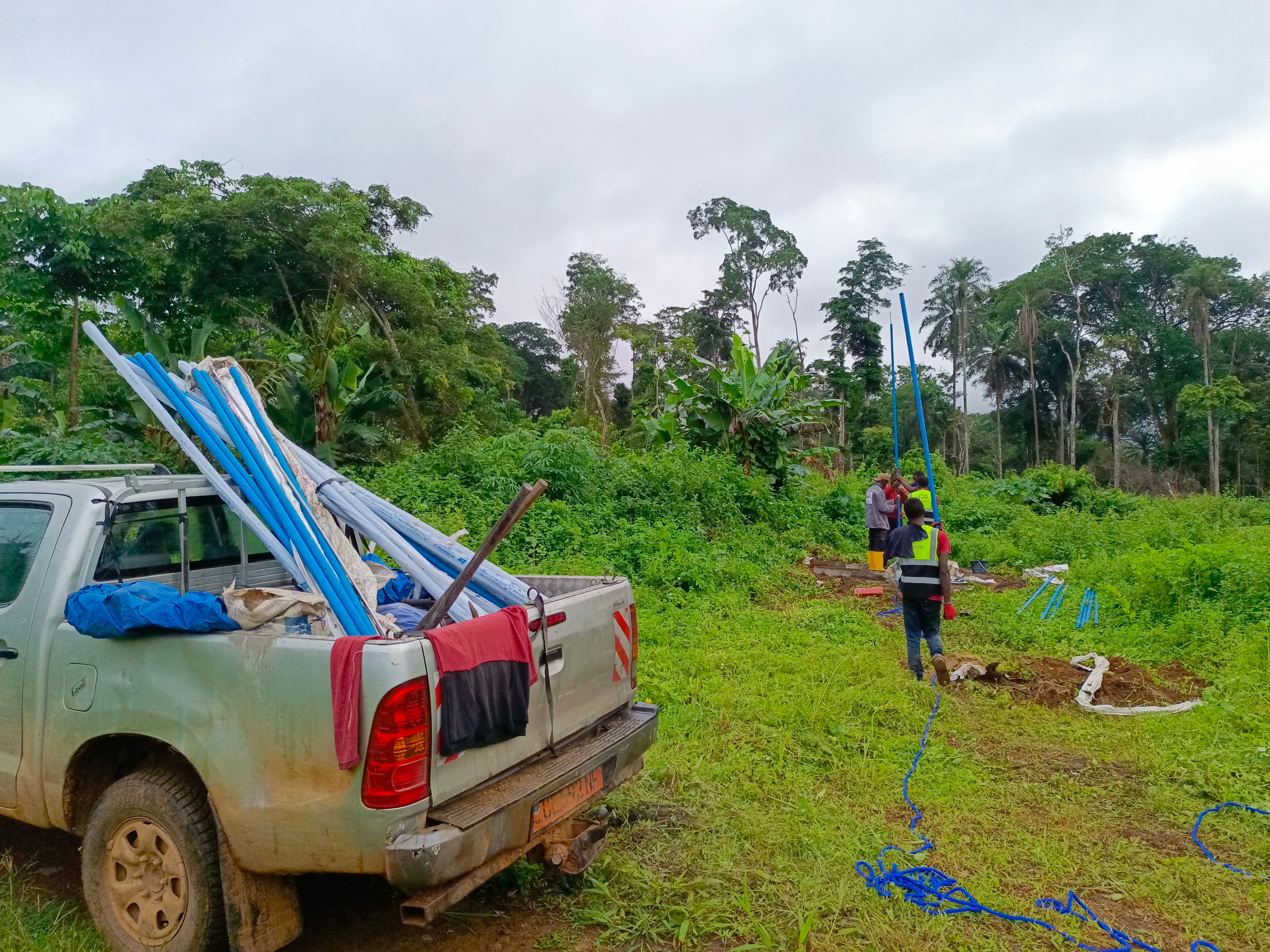 Logistique terrain en zone rurale