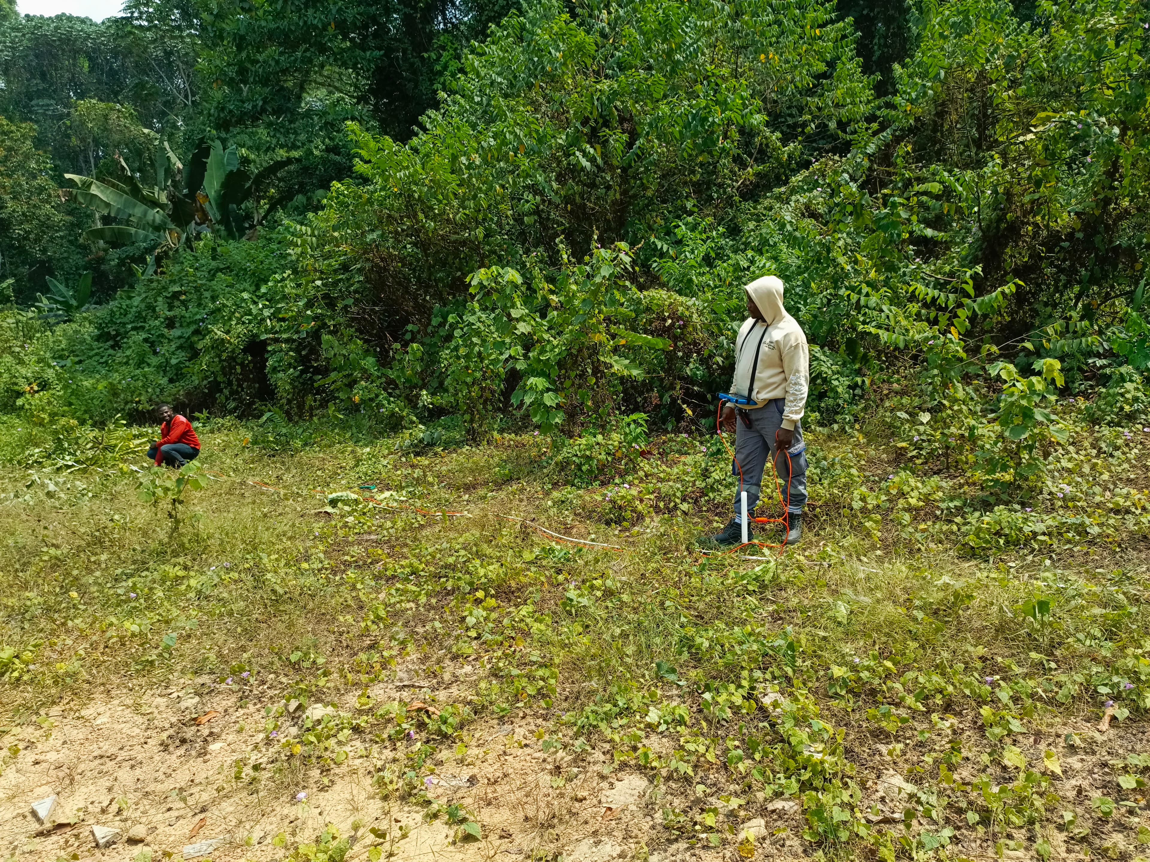 Prospection géoélectrique en zone forestière