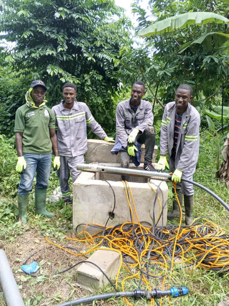 Extraction d'une pompe immergée